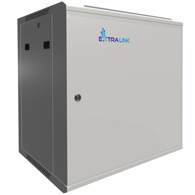 Extralink 12U 600x450 Aspgris | Raf Tipi Dolap | Duvara Monte, Metal Kapi