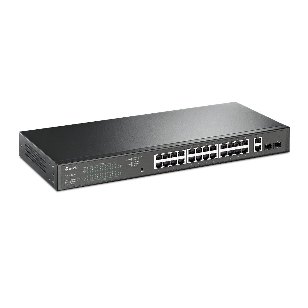 HUB Switch puertos 28 puertos Ethernet TP-LINK TL-SG1428PE | Gigabit Ethernet (10/100/1000), Negro