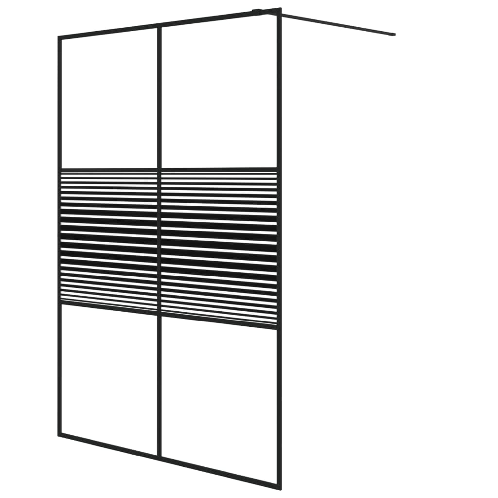 vidaXL Mampara de Ducha Vidrio ESG Transparente 140x195 cm Pantalla Color Negro,  Blanco, y mas