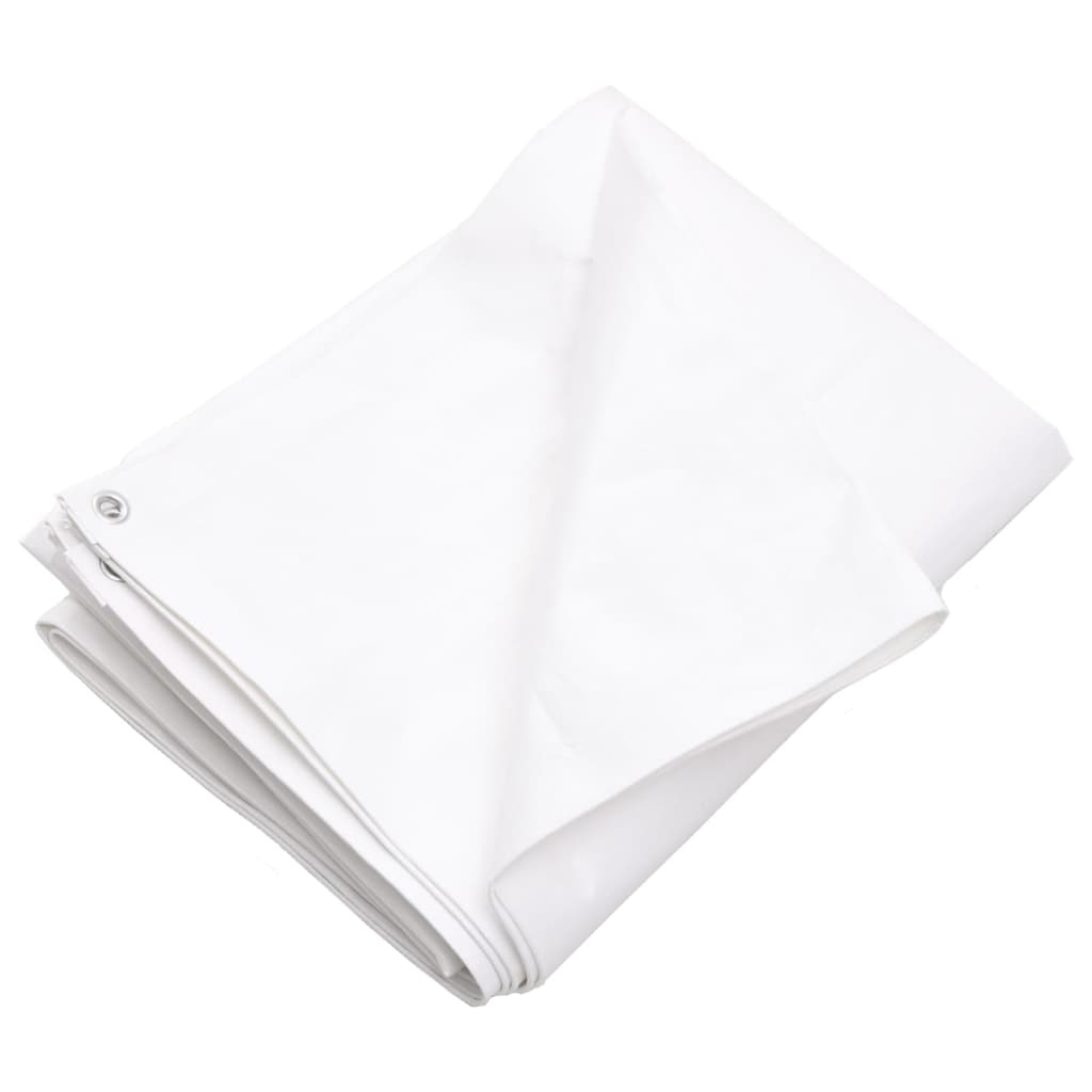 vidaXL Lona HDPE blanco 260 g/m² Multitalle
