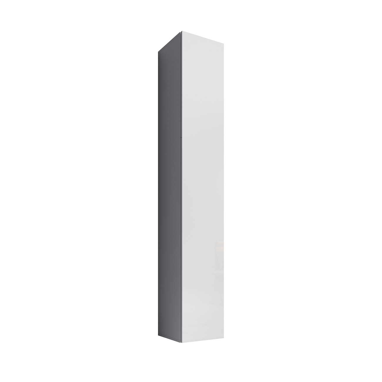 Muebles Bonitos - Armario Colgante Salón, LED, Blanco Brillo, 2 Medidas, Modelo Aitana O1-O2