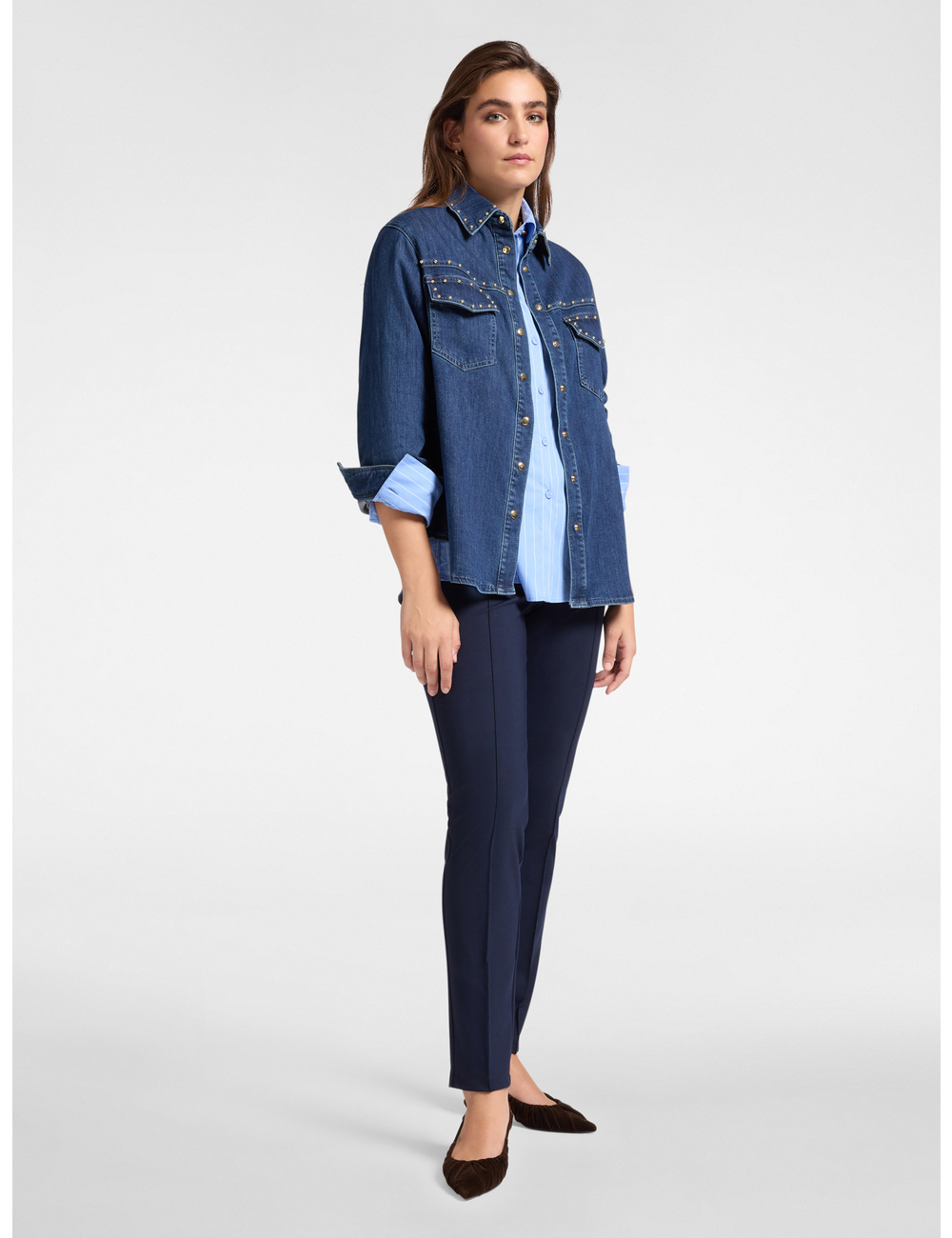 Elena Mirò - Pantalones slim fit en punto milanés