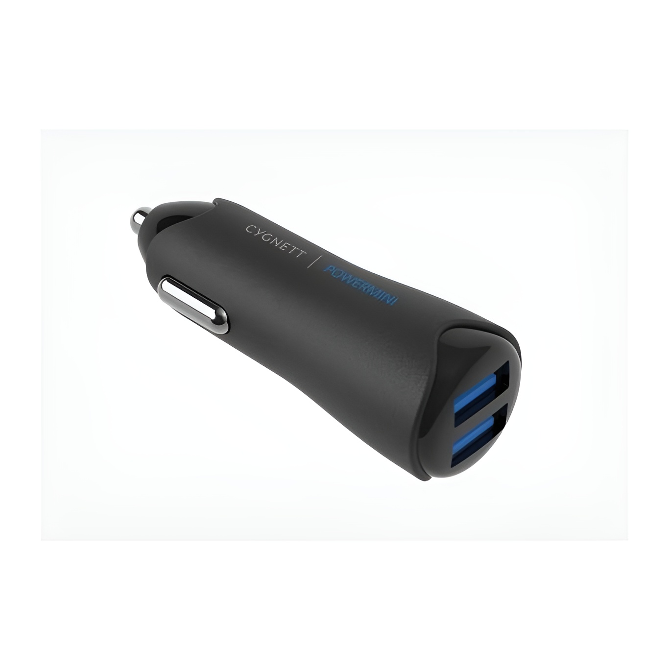 Cygnett Powermini - Cargador de Coche USB Dual 4.8A Negro