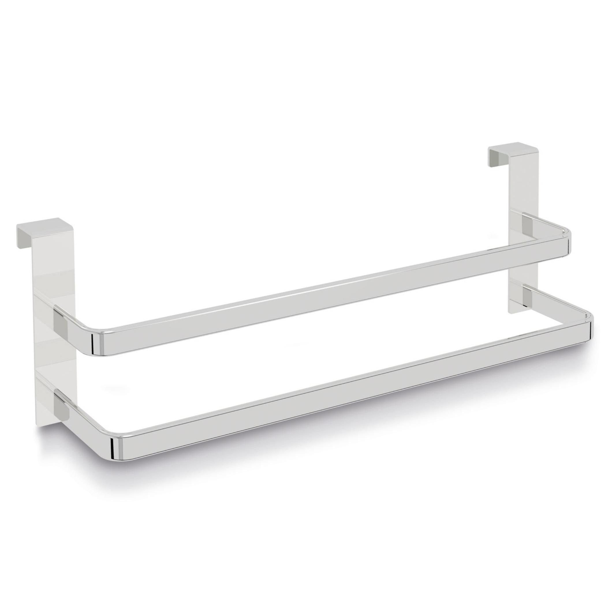 BELTRAN 2261 MUEBLES Barra Toallero Doble Cromo 37 Gancho 4 - ref: 064-2261