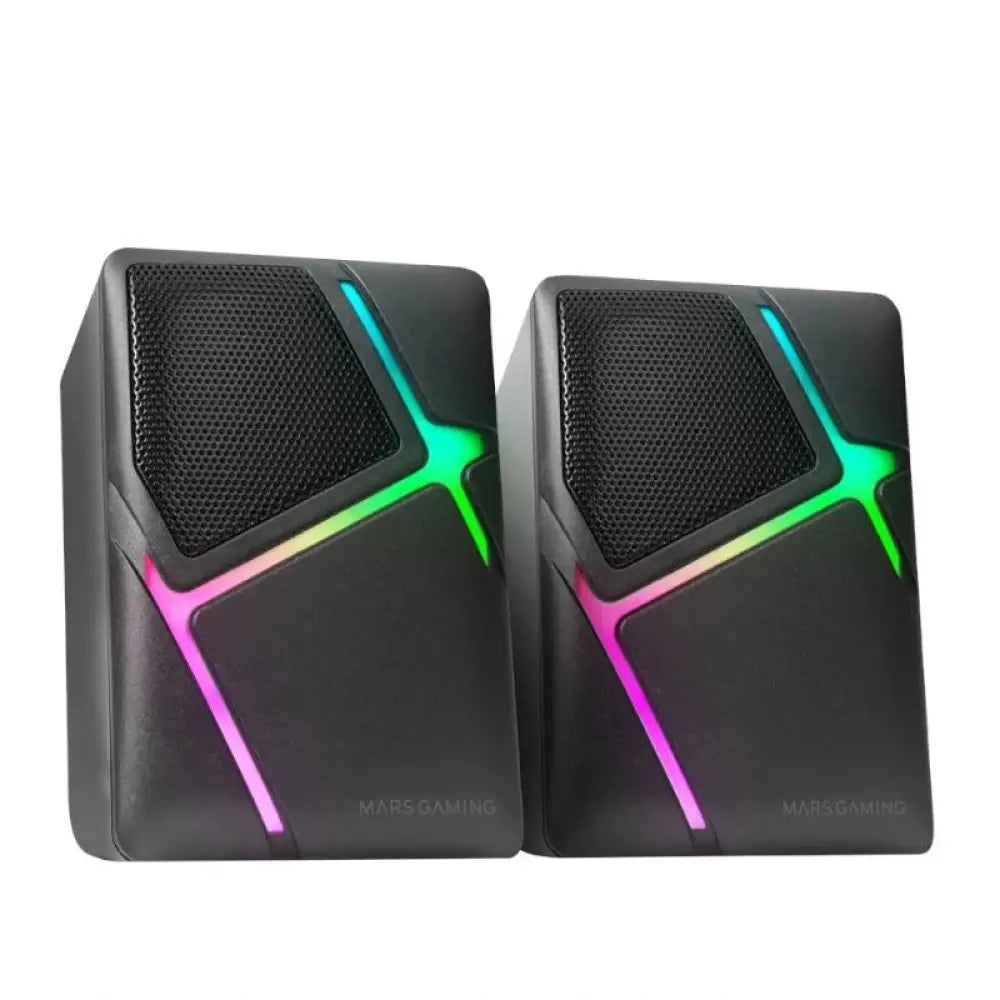 Mars Gaming MS-H Altavoces Compactos RGB 10W Negros