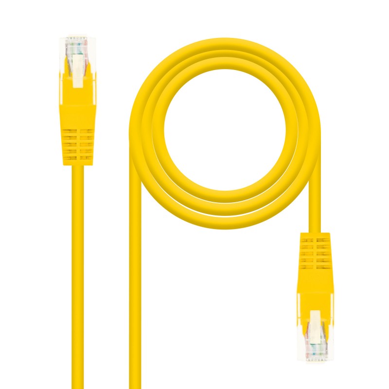 Nanocable - CABLE RED LATIGUILLO RJ45 CAT.6 UTP AWG24, AMARILLO, 1.0 M 10.20.0401-Y