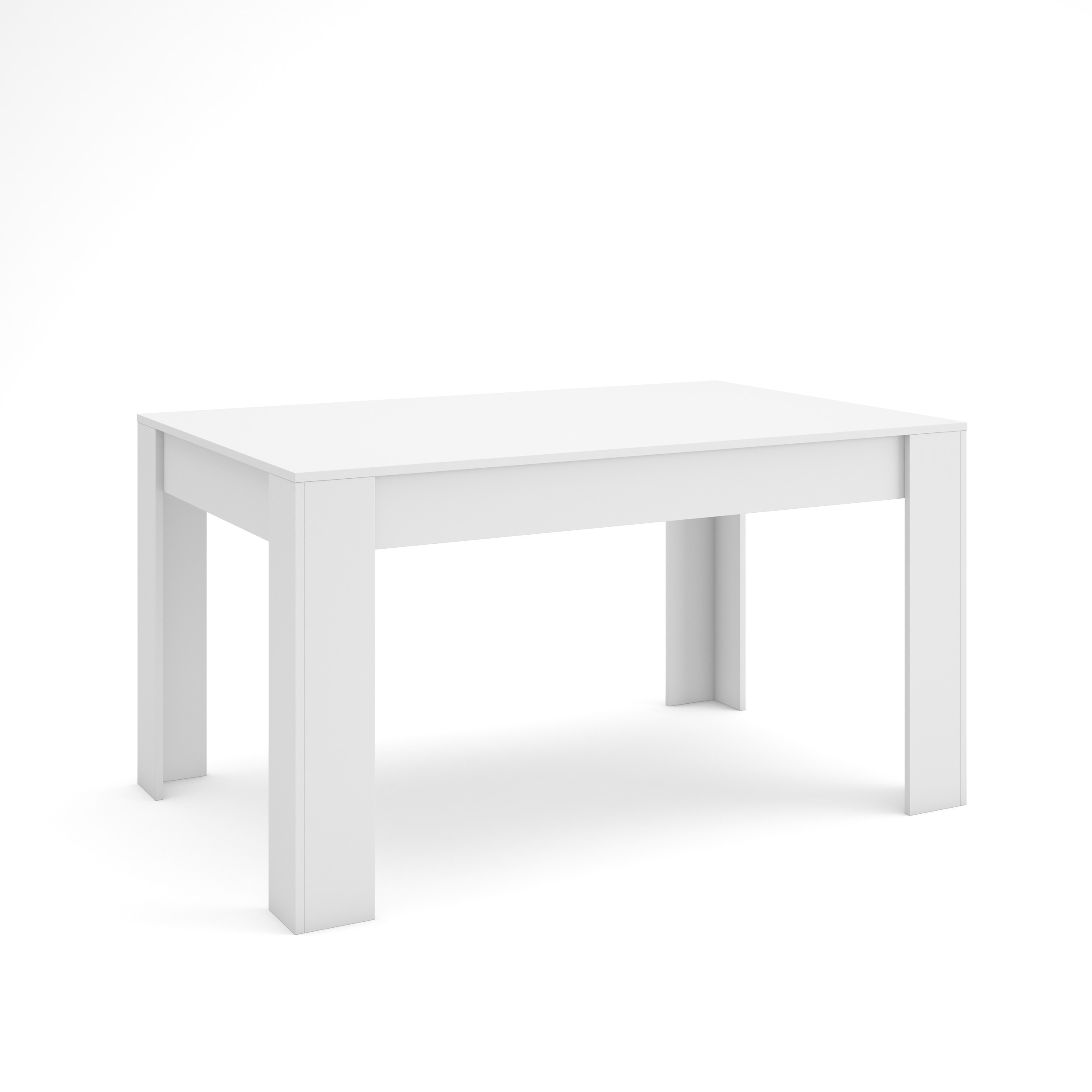Skraut Home, Mesa Comedor, Mesa Fija Cocina y Salón, 140x90x76cm, Para 6 comensales, Muebles Comedor, Estilo Moderno