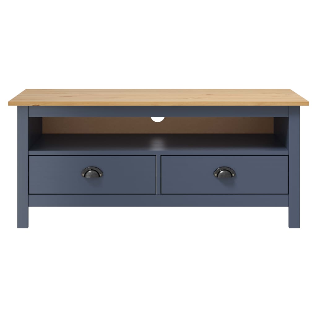 vidaXL Mueble de TV Hill madera maciza de pino 110x40x47 cm, Mueble de Salon, Mueble TV, Mueble TV salon, Mesa de TV, Mueble tele