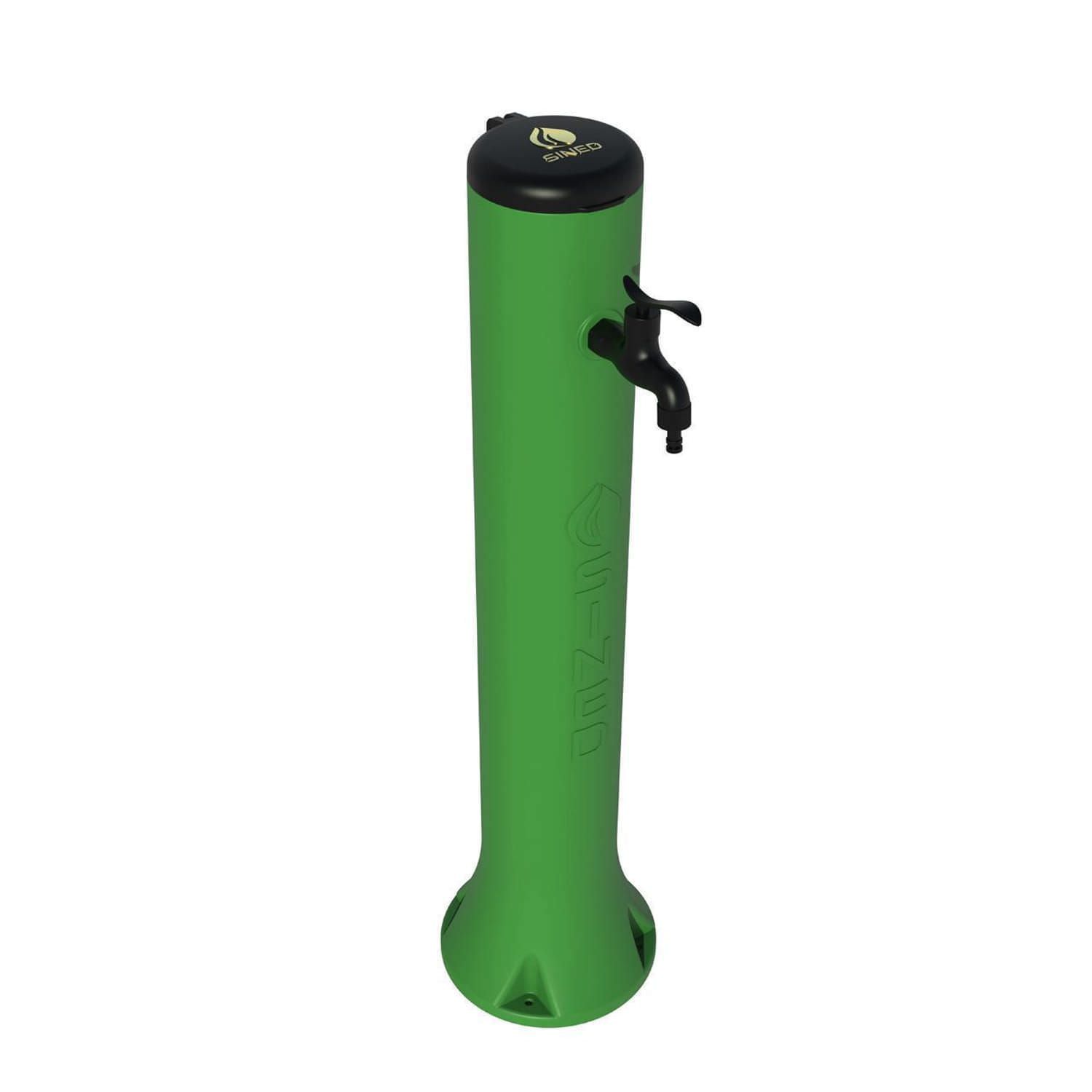 Sined Tritone Fuente De Jardín En Hdpe Con Gancho Para Manguera h 100 Cm Verde
