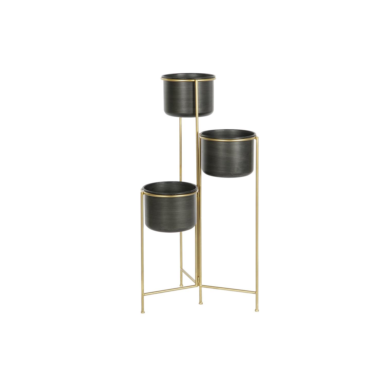 MACETERO METAL 30X21X80 DORADO FIJALO MC205996