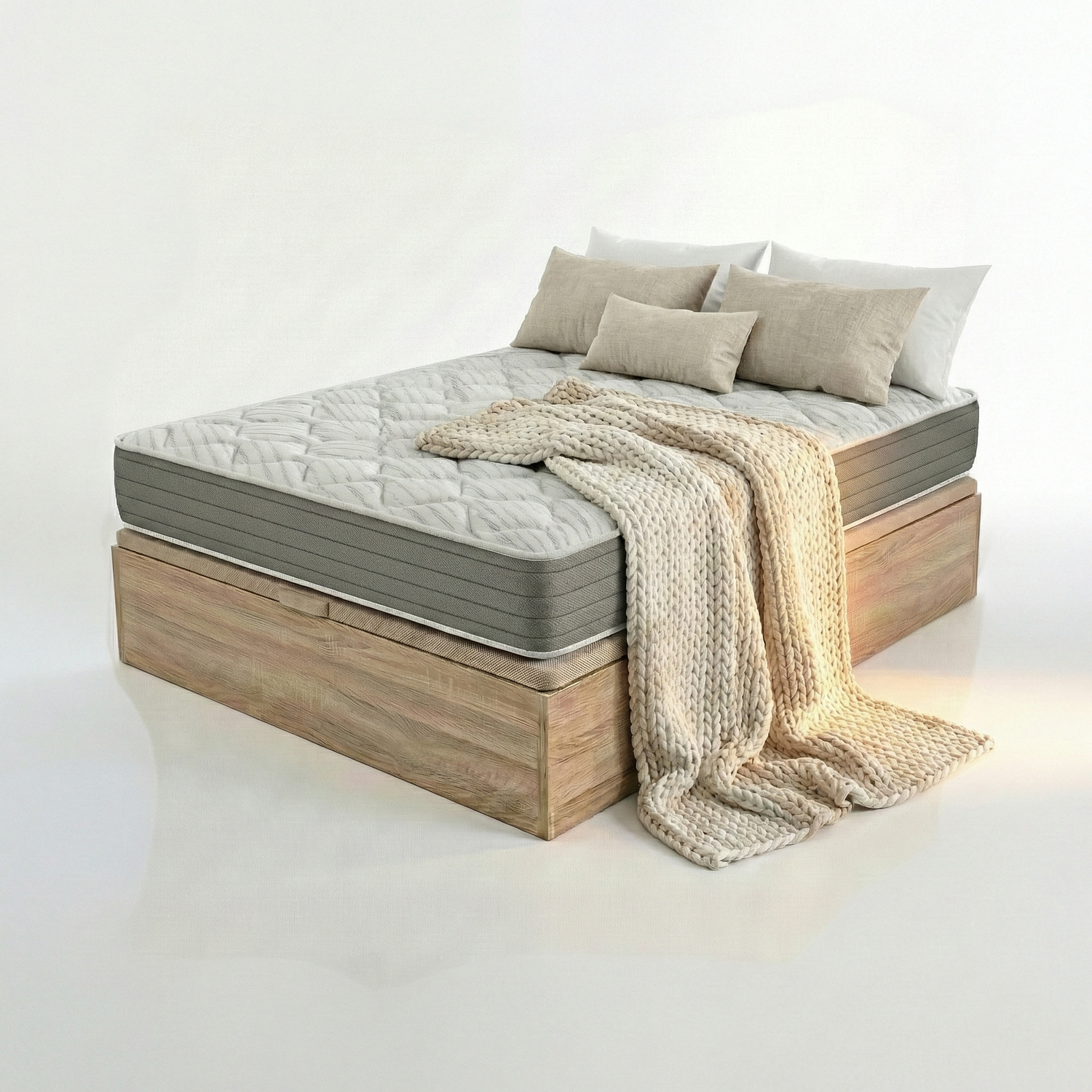 ROYAL SLEEP - Pack Colchón Viscoelástico 20cm + Canapé  | ENVIO, MONTAJE Y RETIRADA INCLUÍDA | Ceramic 20