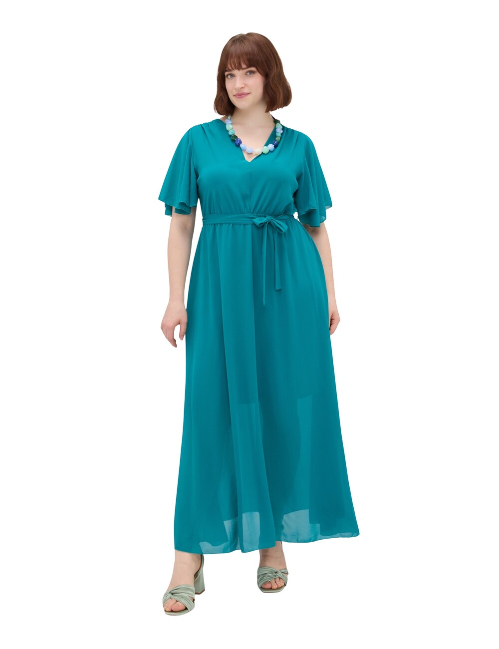 Fiorella Rubino - Vestido DREAM en georgette con escote en V