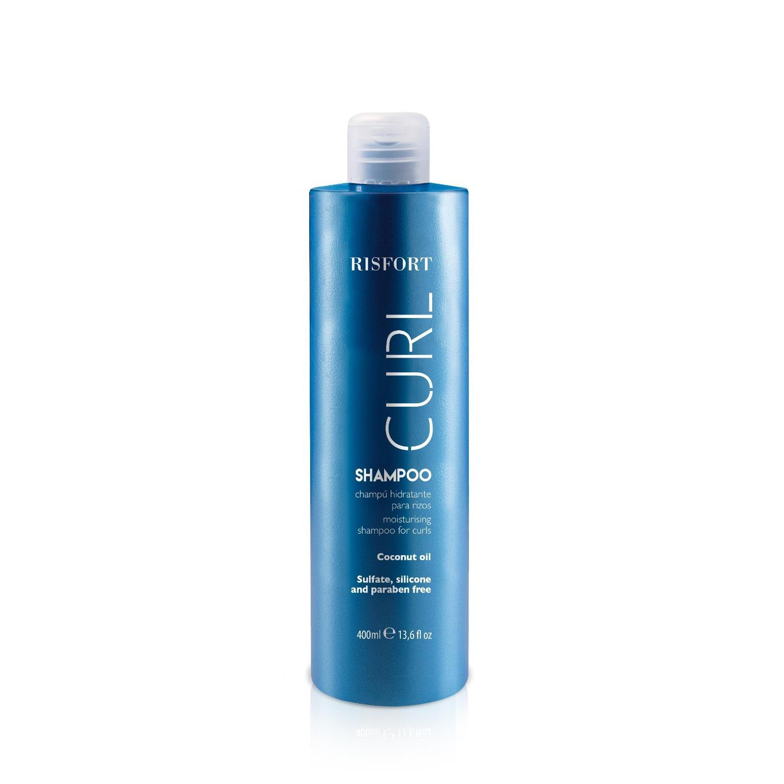 Champú Risfort Método Curly 400ml para Cabello Rizado - Hidratación Profunda, Sin Sulfatos, Facilita el Desenredado