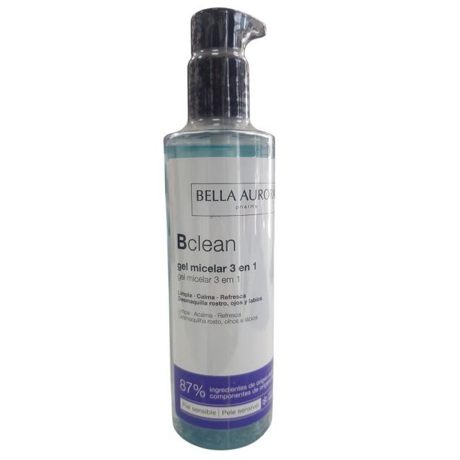 Bclean Gel Micelar 3 en 1 200ml. Bella Aurora