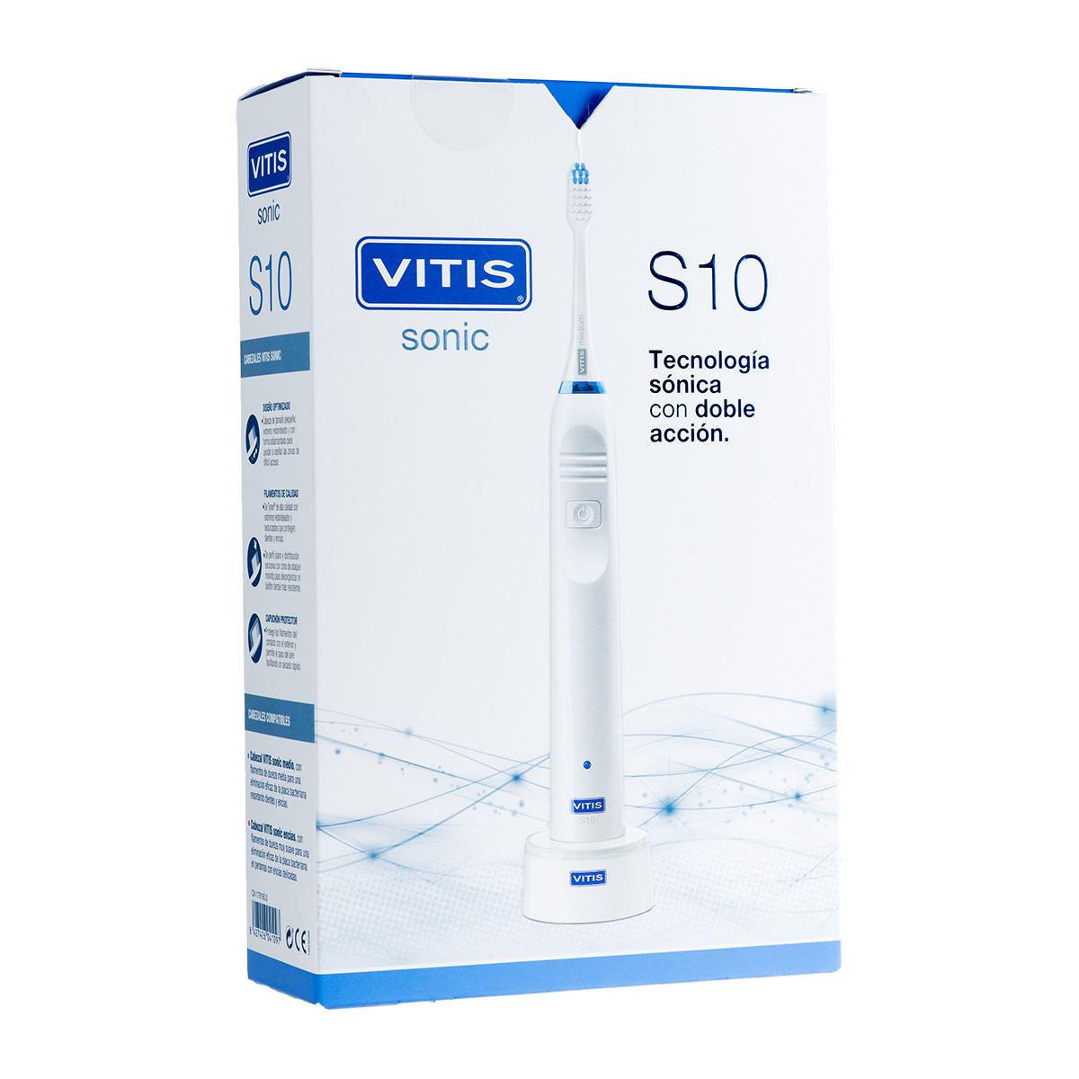 Cepillo dental eléctrico vitis® sonic s10 doble acción