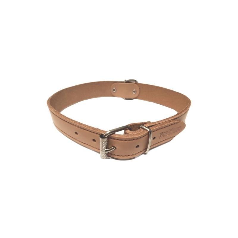 Collar Cuero Liso 25X550Mm. Natural