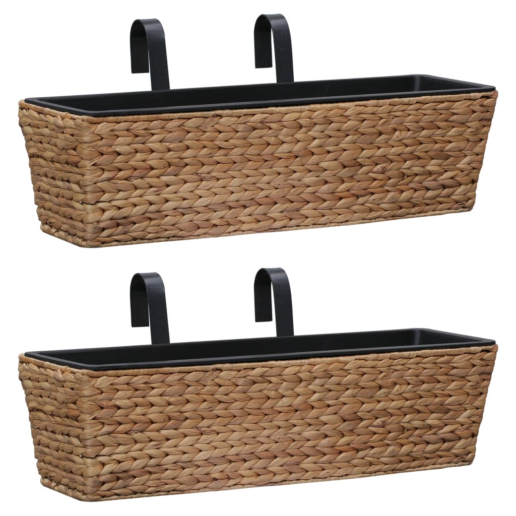 vidaXL Conjunto de jardineras 2 unidades jacinto de agua