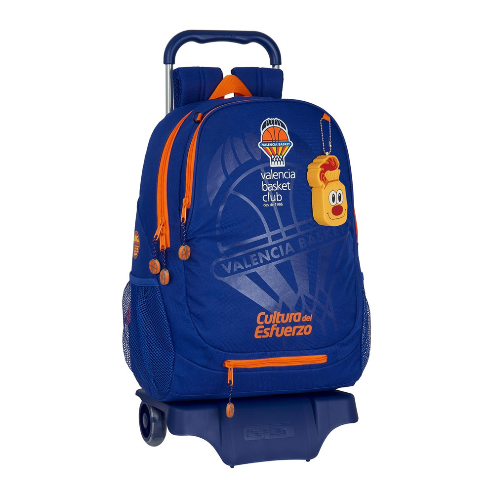 Mochila con Carro Valencia Basket 32X44X16Cm (Safta 612084313)