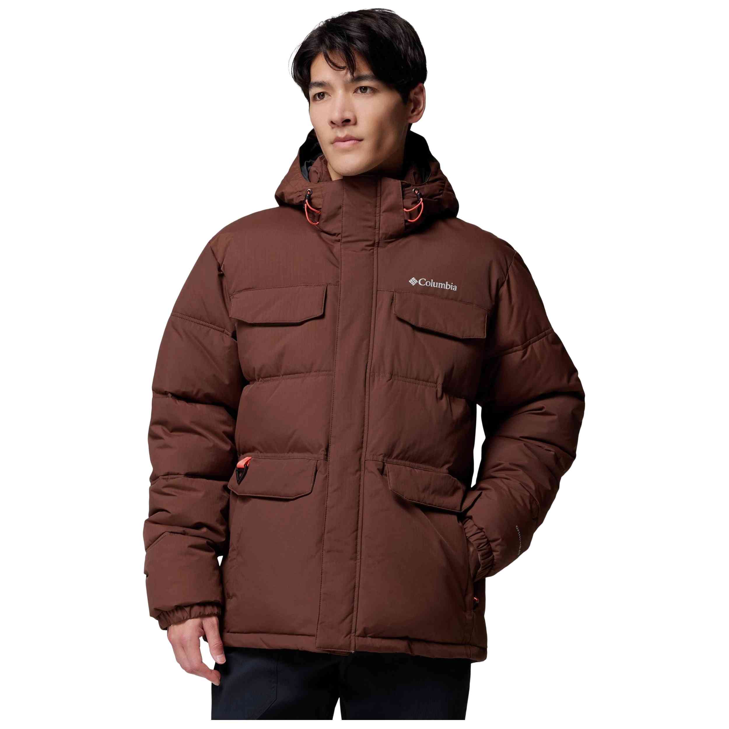 Chaqueta Columbia modelo Chaqueta con capucha Columbia Landroamer Puffer marrón para Hombre en color Marron