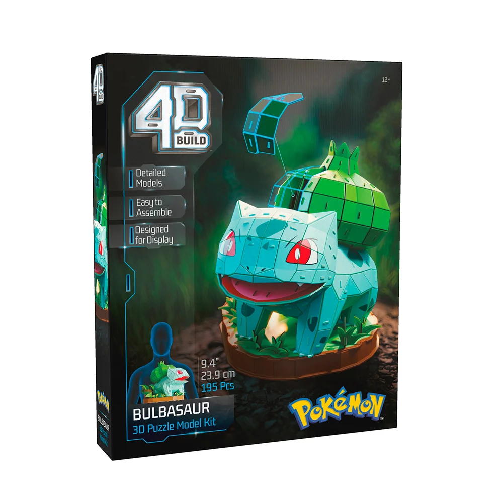 Puzz4D Brand- Kit de maqueta de Bulbasaur de Pokémon en 3D (Spin Master 6075062)
