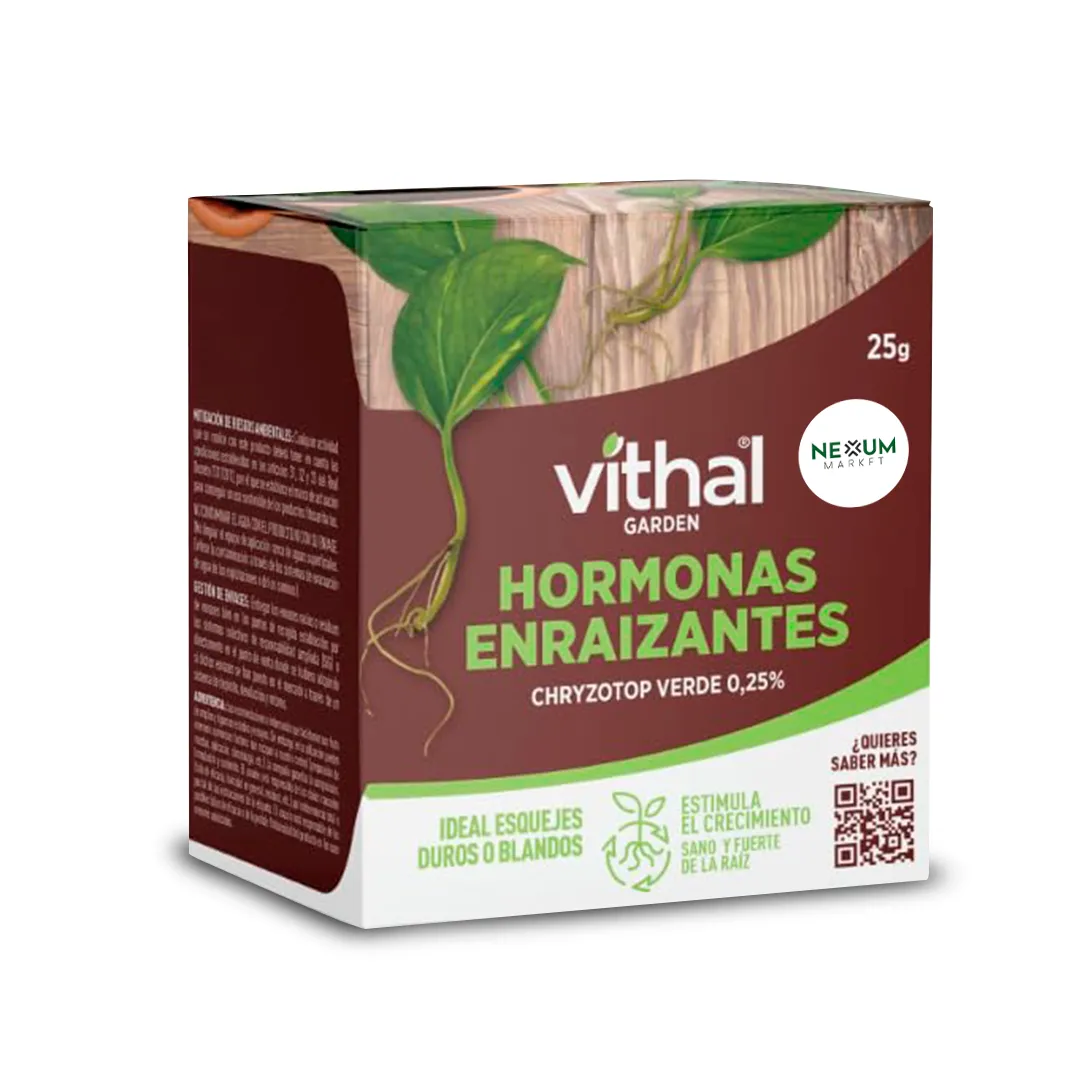 Polvo Enraizante para Esquejes de Plantas  Hormonas Enraizantes Profesionales que estimula el crecimiento de esquejes  Envase de 25 gramos en polvo  Ideal para todo tipo de plantas  Vithal Garden