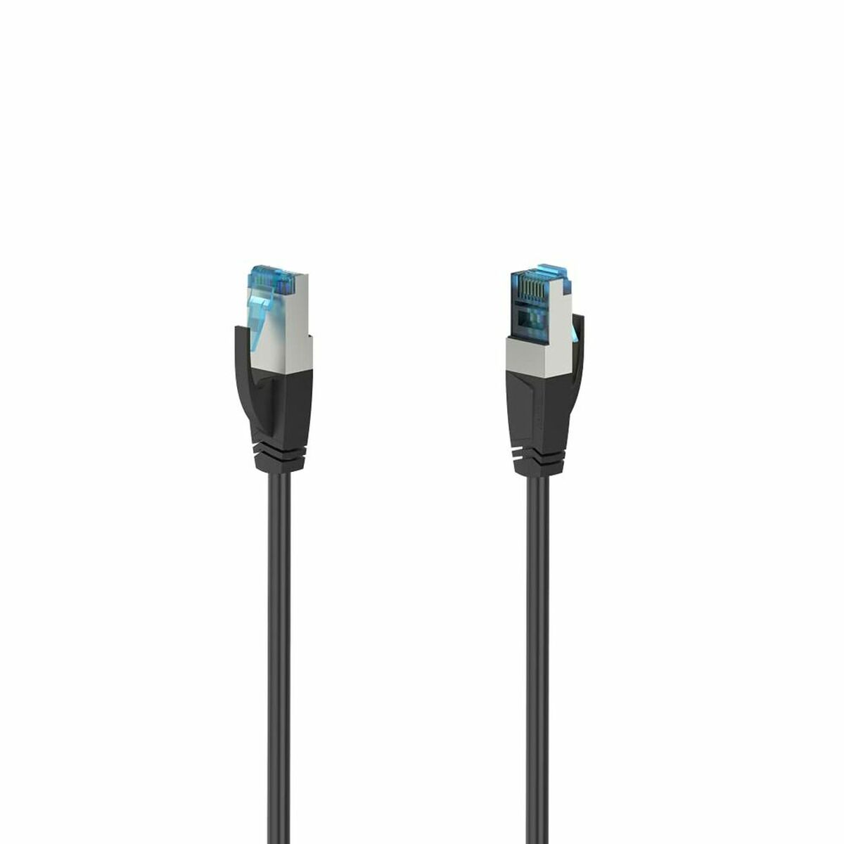 Hama | Cable Ethernet 5 m CAT-6a (Cable de red de alta velocidad, hasta 10 Gbit/s, cable Ethernet de 5 metros, conexión LAN, Cat 6a, RJ45) Negro