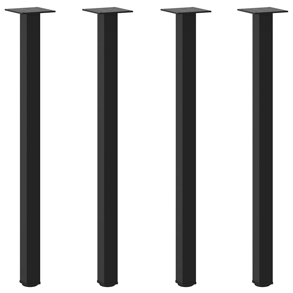 vidaXL Patas para consola (4 unidades) 72-74 cm, acero