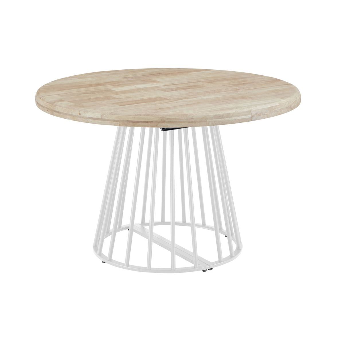 Mesa de comedor Brad extensible diseño redondo Ø120 cm Adec