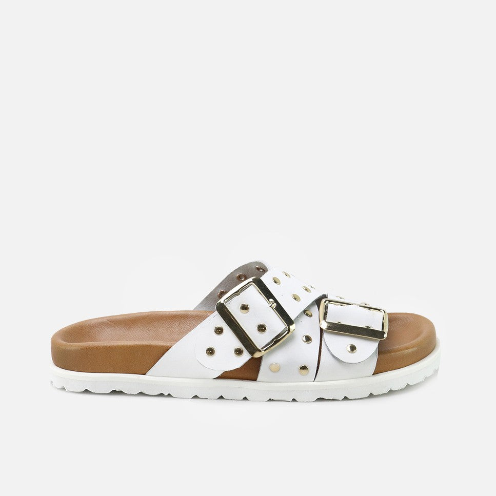 Sandalias Bio Tachas Blanco Elibasic | Eli 1957