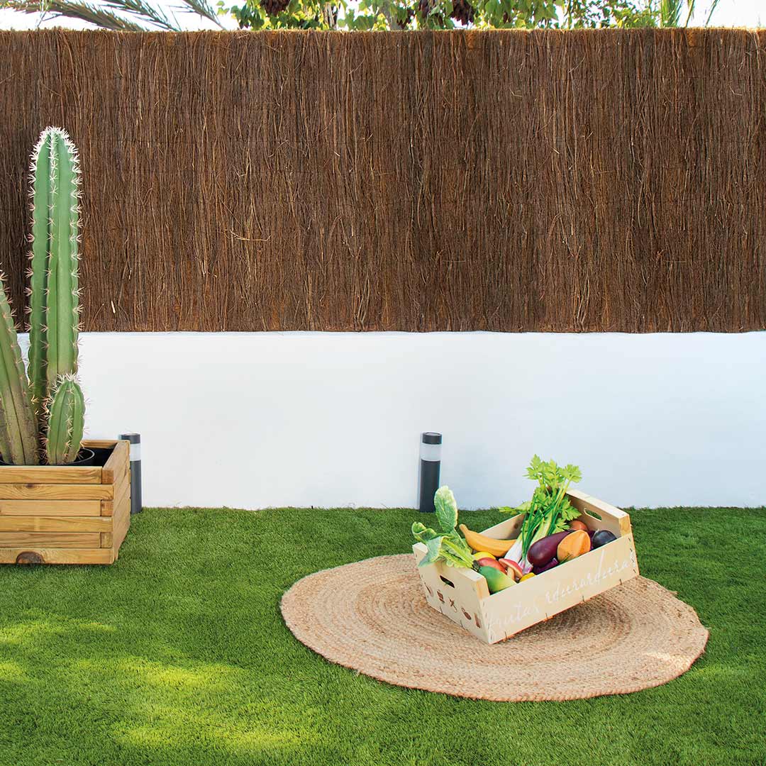 Catral | Brezo Con Coco 1x3 M | Cerramiento Decorativo | Ideal Para Decoración De Jardín | Fácil Mantenimiento | Para Exteriores