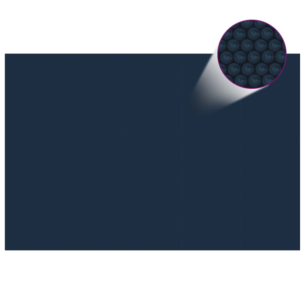 vidaXL Cubierta Solar de Piscina de PE Flotante y 600x400cm Patio Color Negro y azul,  Negro, y mas