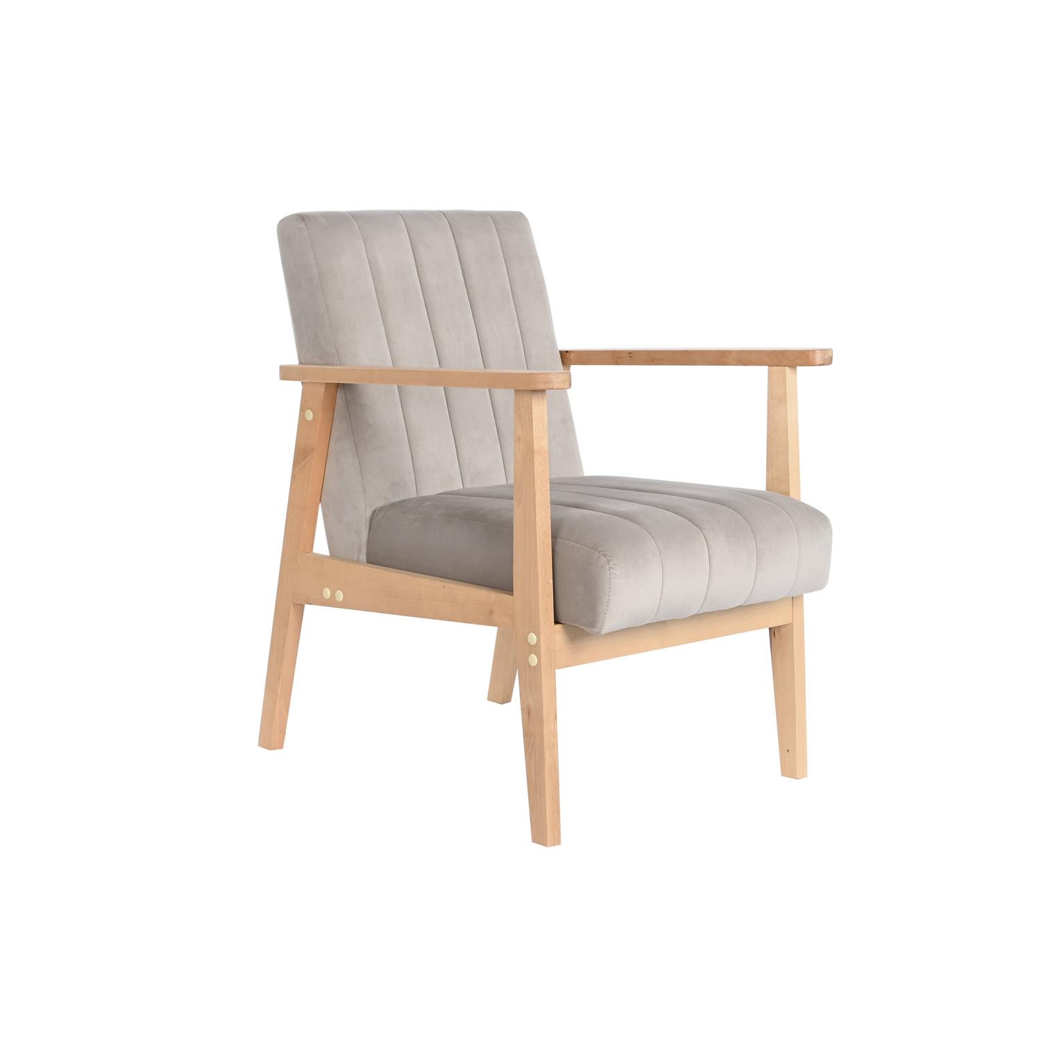 SILLON POLIESTER PINO 63X68X81 GRIS FIJALO MB206469