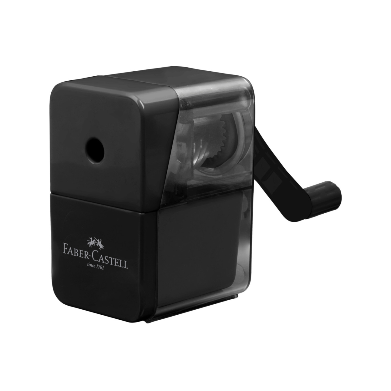 Sacapuntas de mesa con manivela | FABER CASTELL - Sacapuntas para lápices redondos, de 3 a 6 caras // Ref: 180984