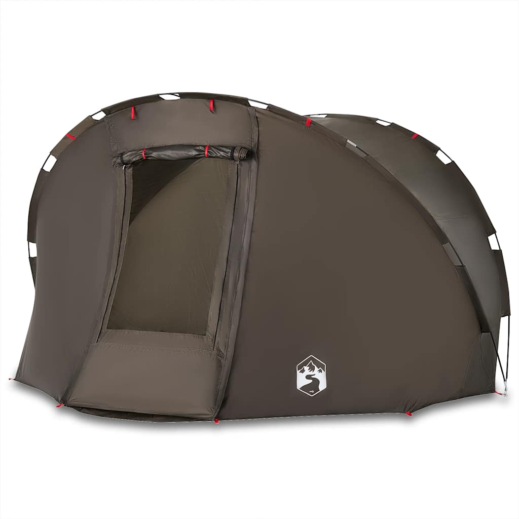 vidaXL Tienda de pesca para 5 personas impermeable marrón