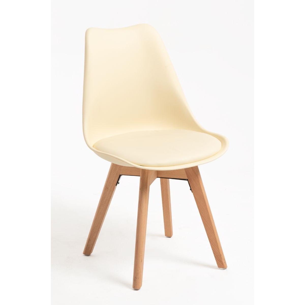 Regalos Miguel - Packs Sillas Comedor - Pack 6 Sillas Synk Basic - Marfil