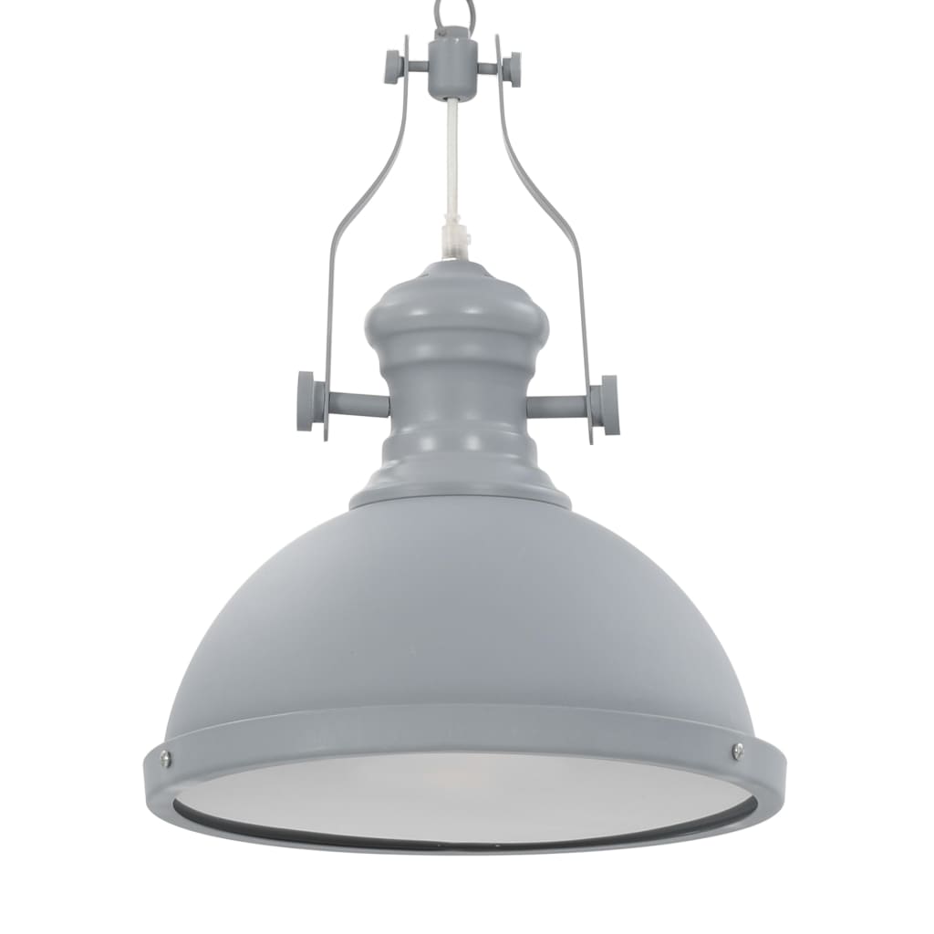 vidaXL Lámpara de Techo Redonda E27 Bombilla Iluminación Casa Decoración Color Gris,  Negro, y mas