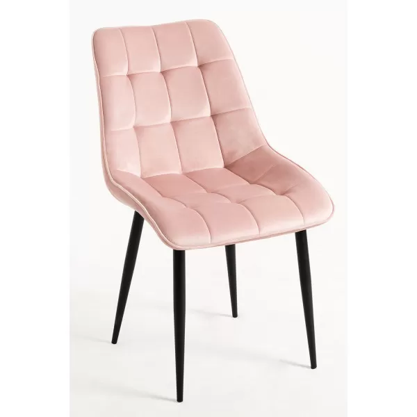 Regalos Miguel - Sillas Comedor - Silla Cade Terciopelo - Rosa