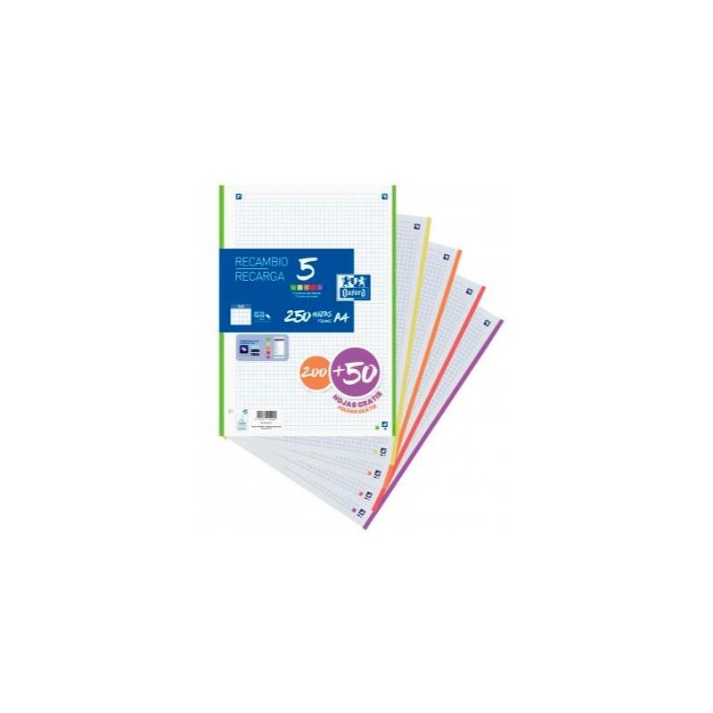 Oxford - 400150903 papel de cuaderno 210 x 297 mm (A4) 250 hojas 400150903