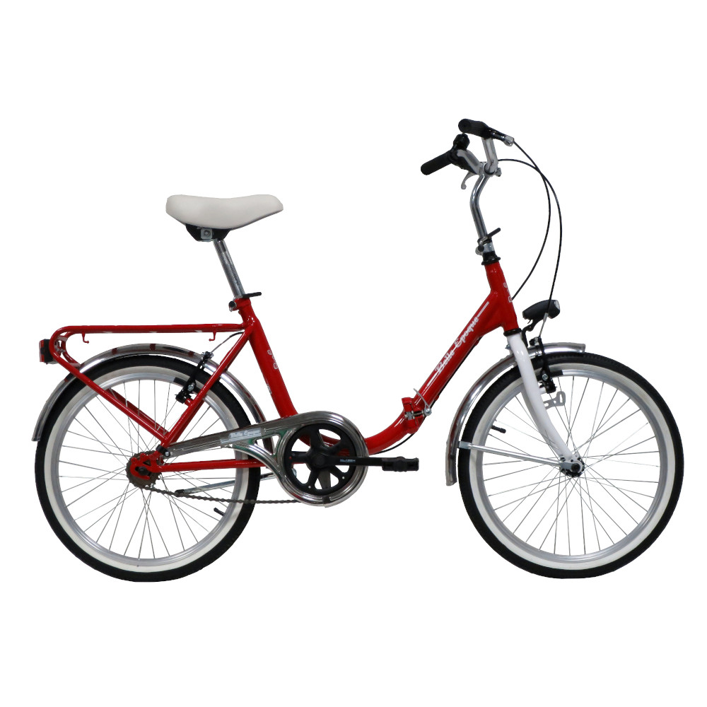 Vitalgym Bicicleta de Paseo Plegable 20" Srcrapper Dolcevita Rojo