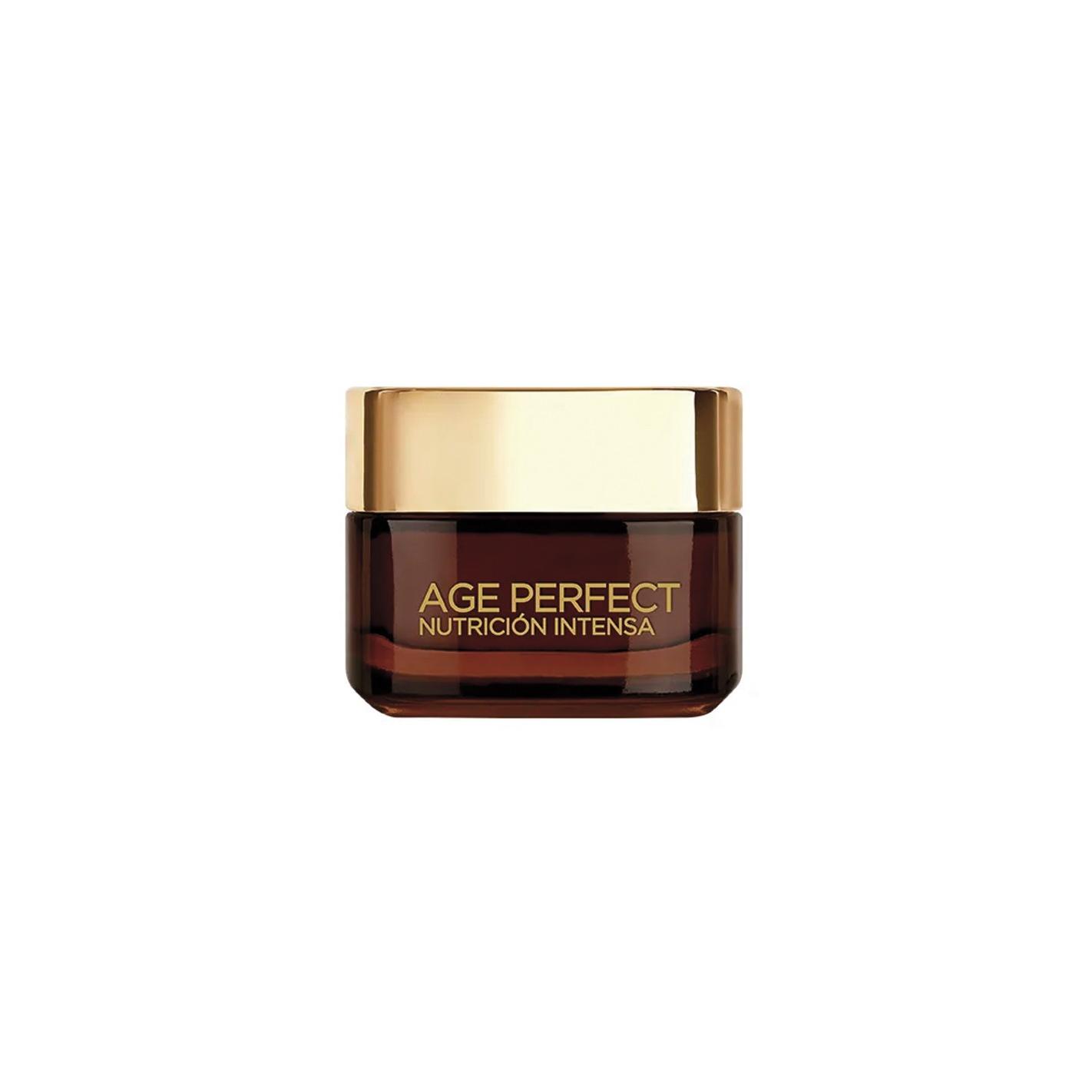 Expertise - Crema de día Age Perfect Nutrición Intensa para piel madura, hidratante facial antiarrugas con Pro-Calcio y Jalea Real, tratamiento dermatológico reparador y antidescolgamiento