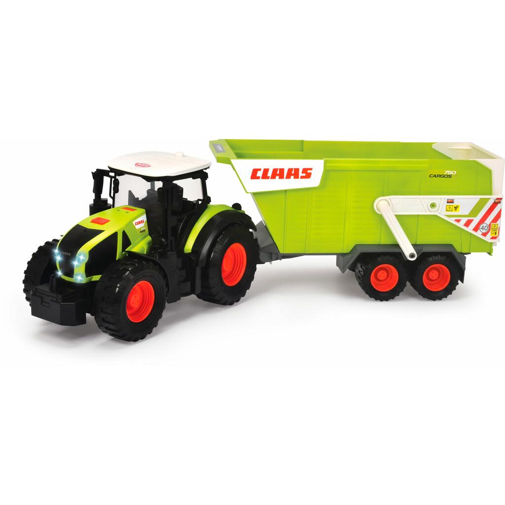 Tractor y Tráiler Claas de 64 cm con Luces y Sonidos Vehículos para jugar Simba