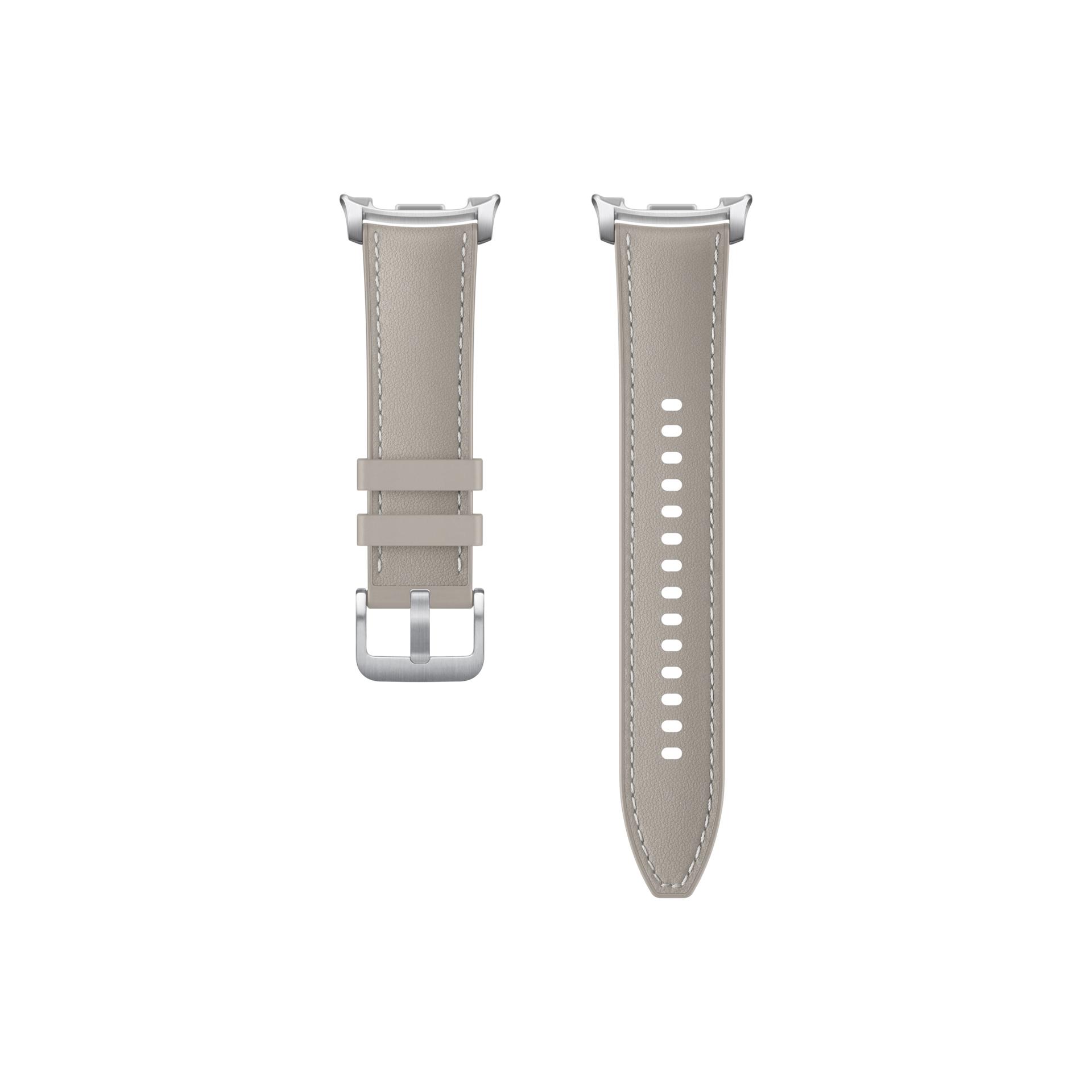 Samsung Hybrid Eco-Leather Band (S/M/L) Correa de piel sintética para Galaxy Fresh8 | Fresh8 Small | Wise8, Taupe