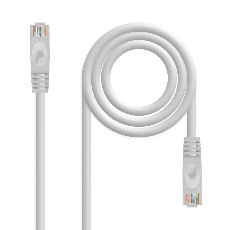 Nanocable - Cable Red Latiguillo RJ45 LSZH CAT.6A UTP AWG24, Gris, 30 cm 10.20.1800-L30