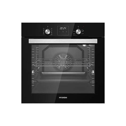 Horno Multifunción Hidrolítico / Vapor HYUNDAI HHM10800DCN 60cm Cristal Negro 80L  | Guías Telescópicas, Turbo, Clase A