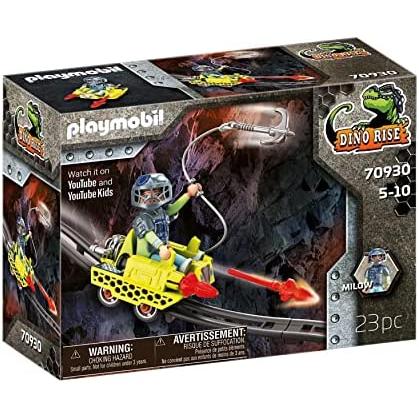 PLAYMOBIL Dino Rise 70930 Mina Cruiser, Combinable con vehículos ferroviarios, Juguetes para niños a Partir de 5 años