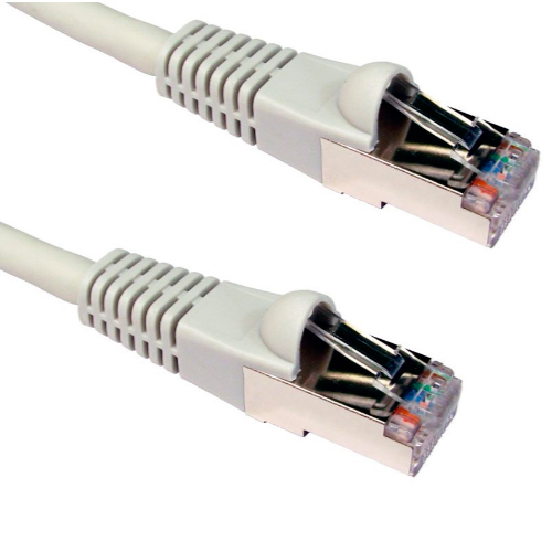 Equip RJ45 S/FTP Cat 6A Ethernet Cable 1m, Halogen-Free, White, offers ultra high performance and reduced signal noise for demanding network environments.