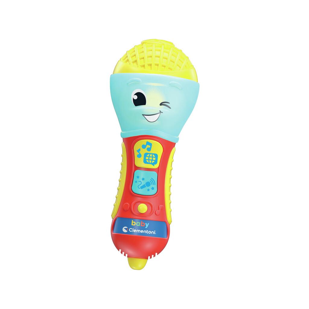 Baby Micrófono Parlante y Musical Multilingüe Juguetes bebe Clementoni