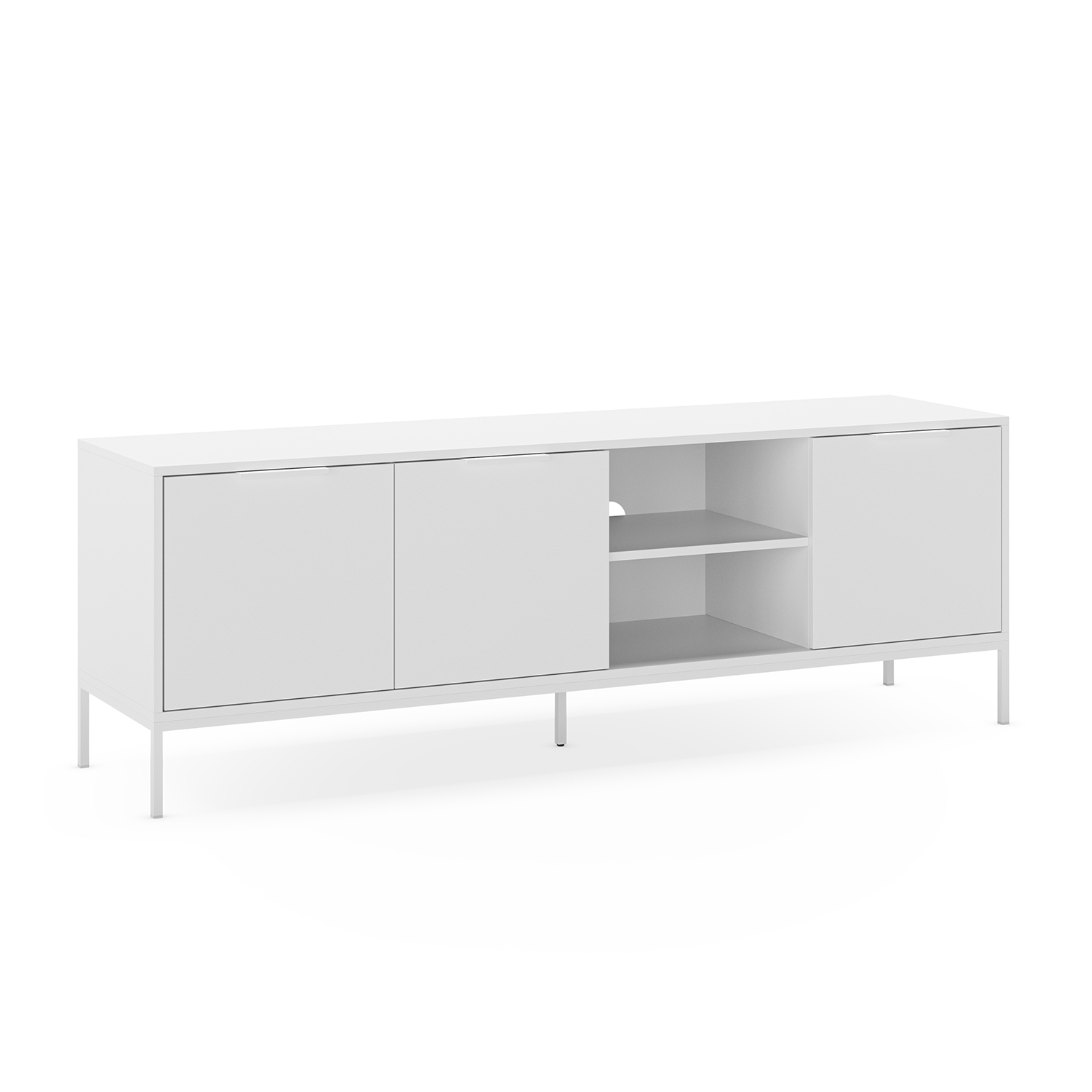 VS Venta-Stock Mueble Tv Auri 3 puertas color Blanco