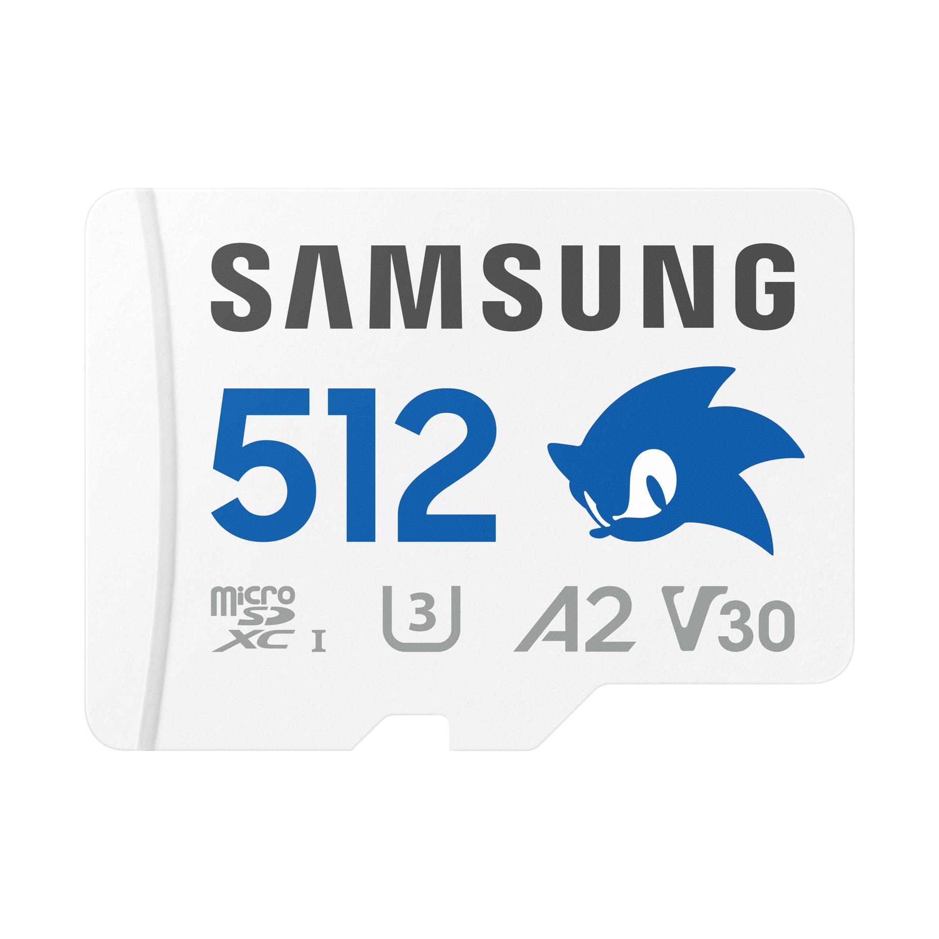 Samsung Tarjeta microSD Sonic Pro Plus para Consola de Juegos, Tarjeta de Memoria 512 GB, UHS-I U3, Full HD y 4K UHD, hasta 180 MB/s, MB-MD512SA
