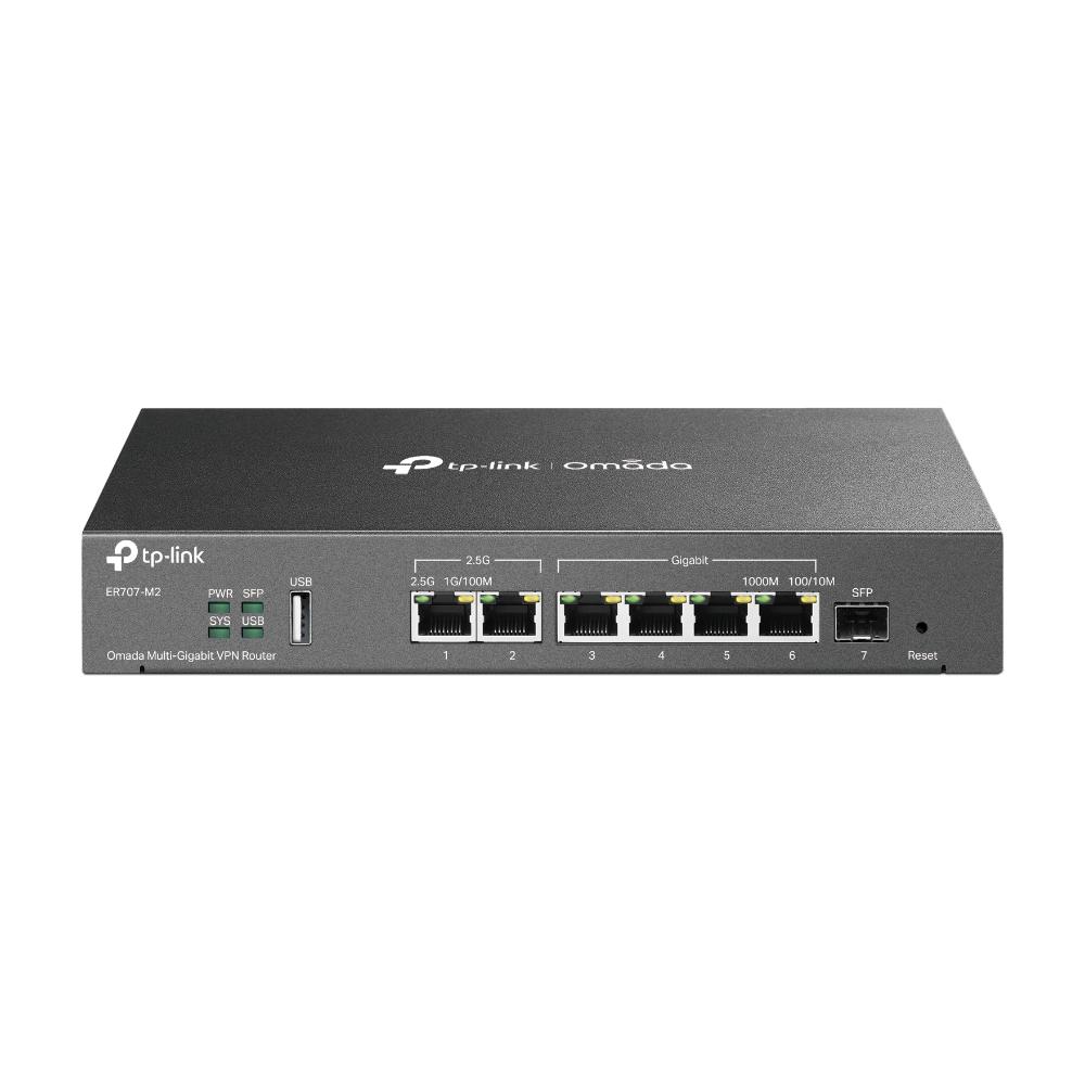 TPLINK Router Tp-link Omada ER707-M2 Ethernet Rápido y Gigabit Ethernet Negro